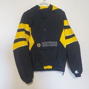 🌹Boston bruins Boys XL vintage pullover jacket NHL